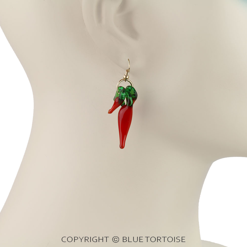 Hot Pepper Dangle Earrings - Image 2