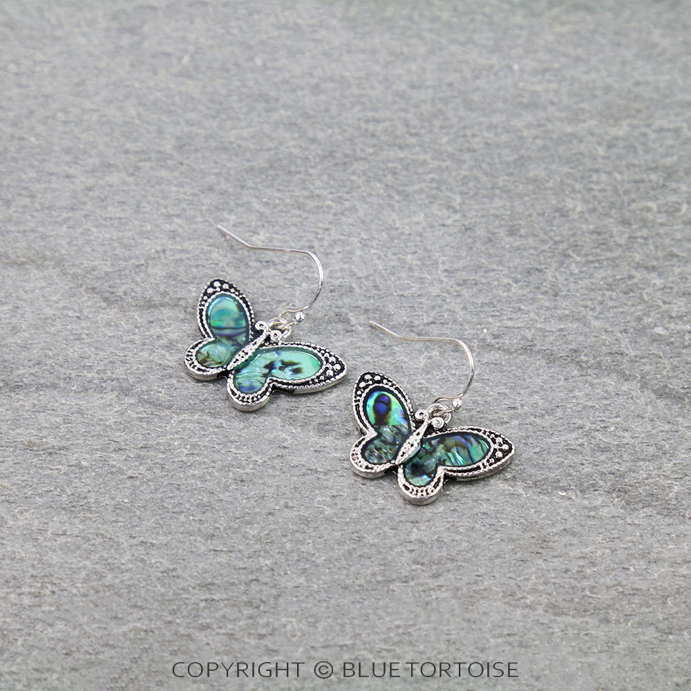 Western Butterfly Dangle Earrings
