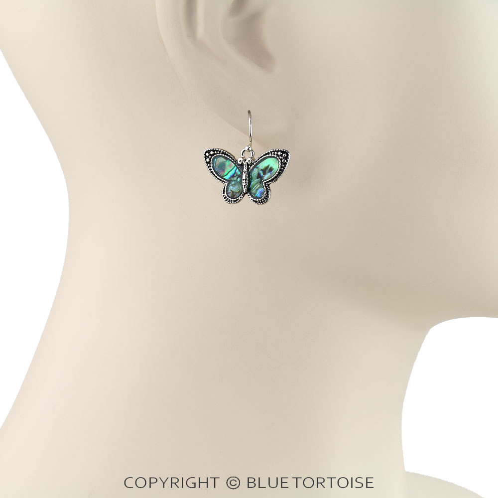 Western Butterfly Dangle Earrings - Image 2