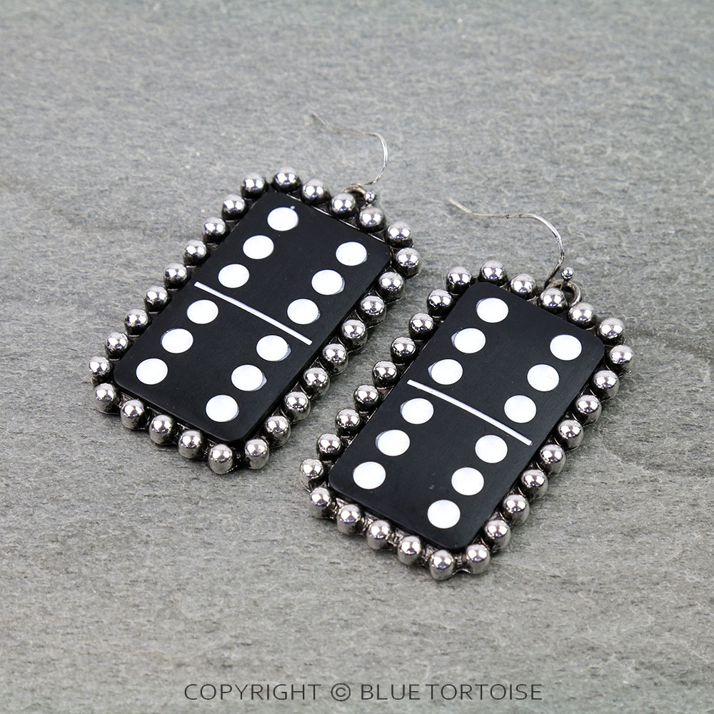 Western Domino Dangle Earrings