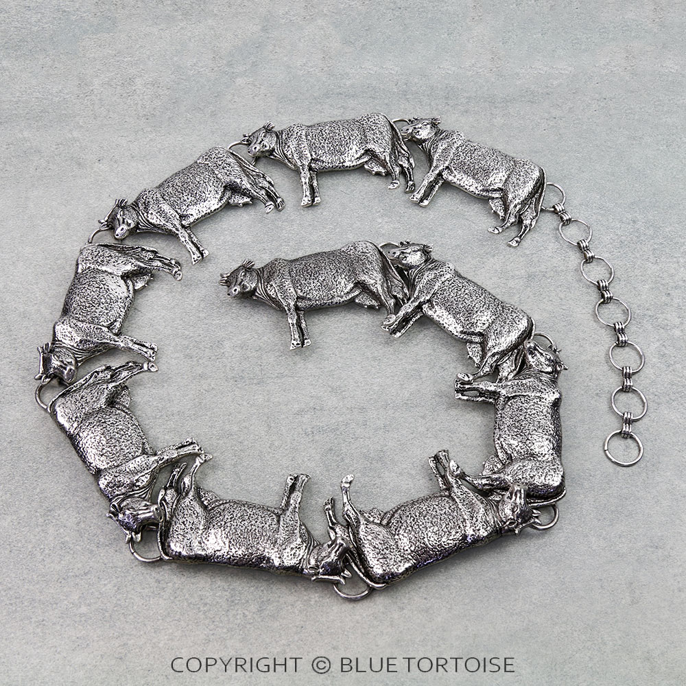 Western Cow Metal Chain Belt L/XL