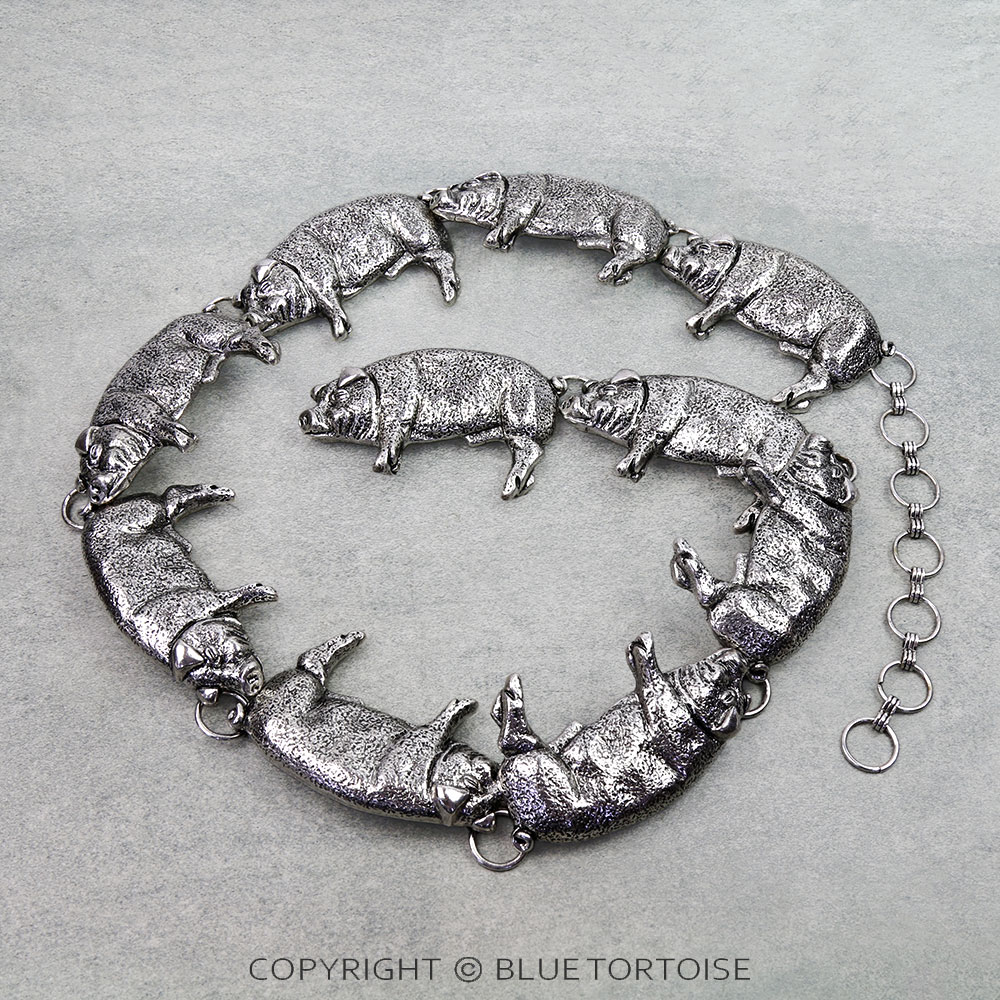 Western Pig Metal Chain Belt L/XL