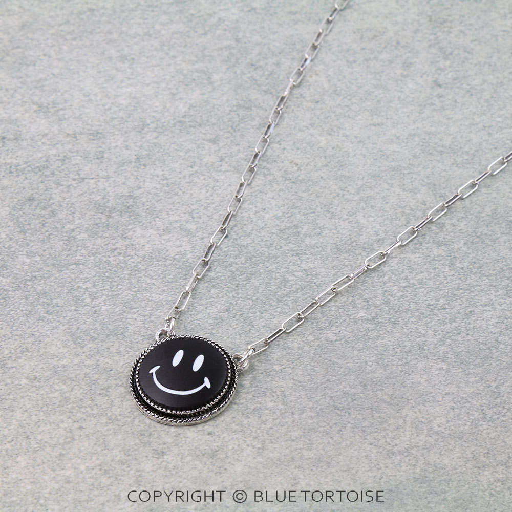 Western Smile Face Necklace
