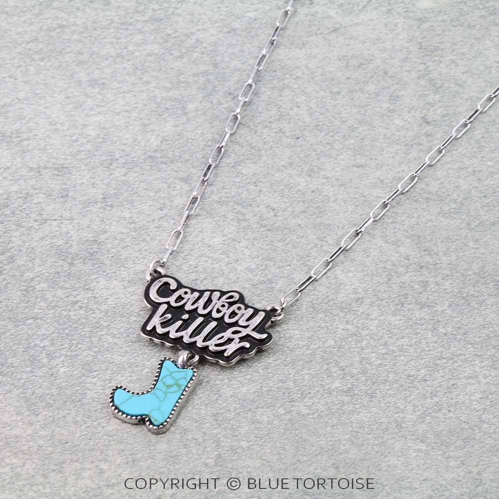 Western Cowboy Killer Stone Necklace