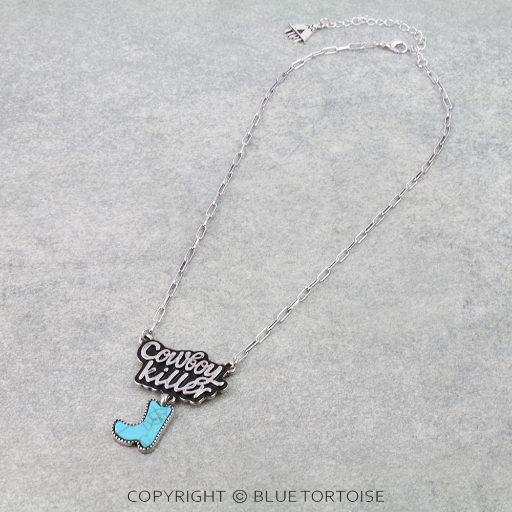 Western Cowboy Killer Stone Necklace - Image 3