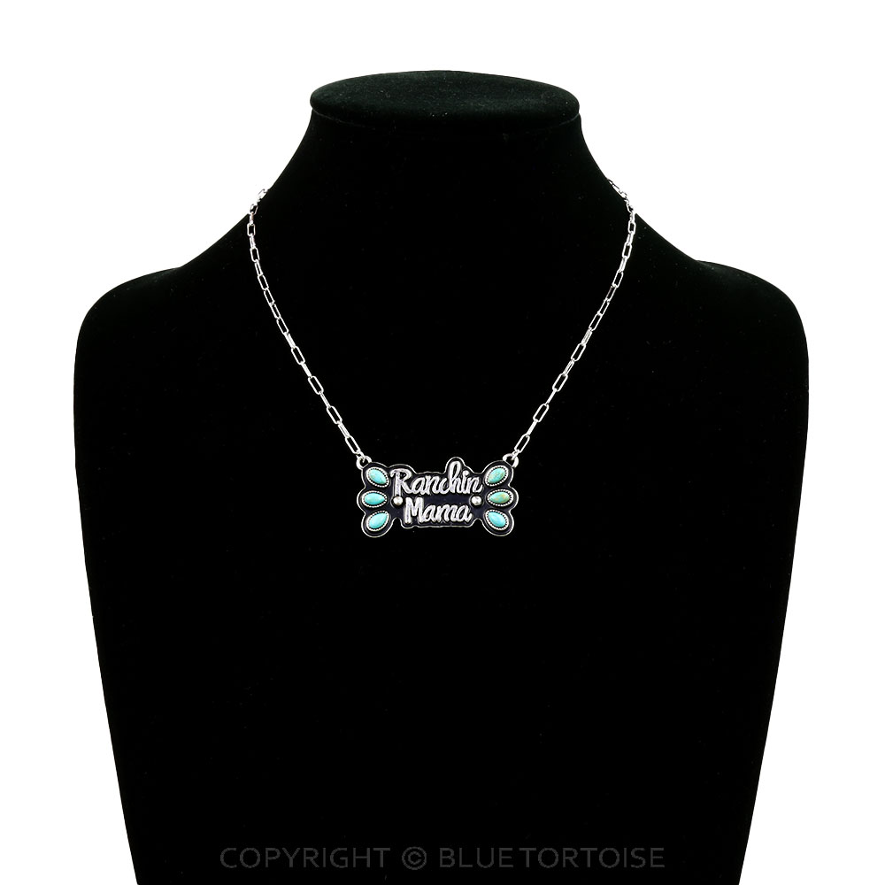Western Ranching Mama Stone Necklace - Image 2