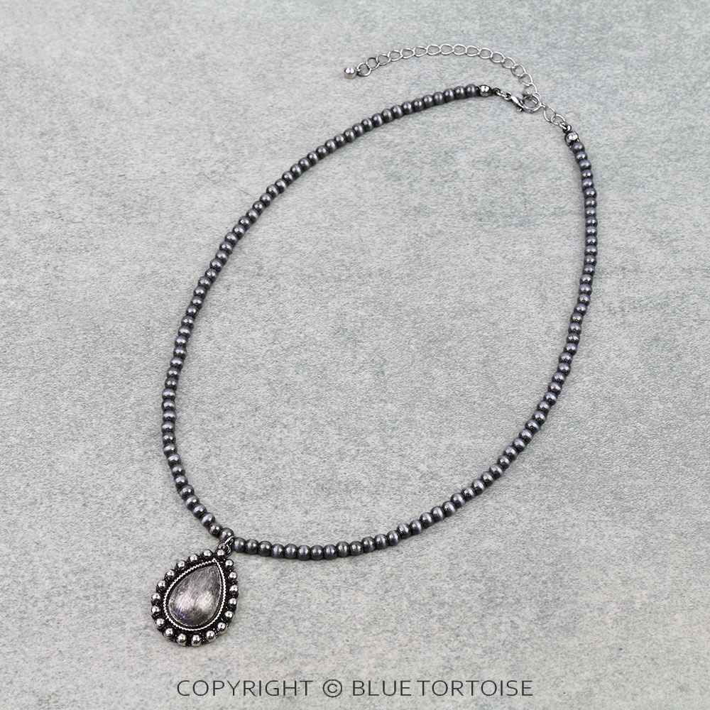 Western Bubble Teardrop Necklace