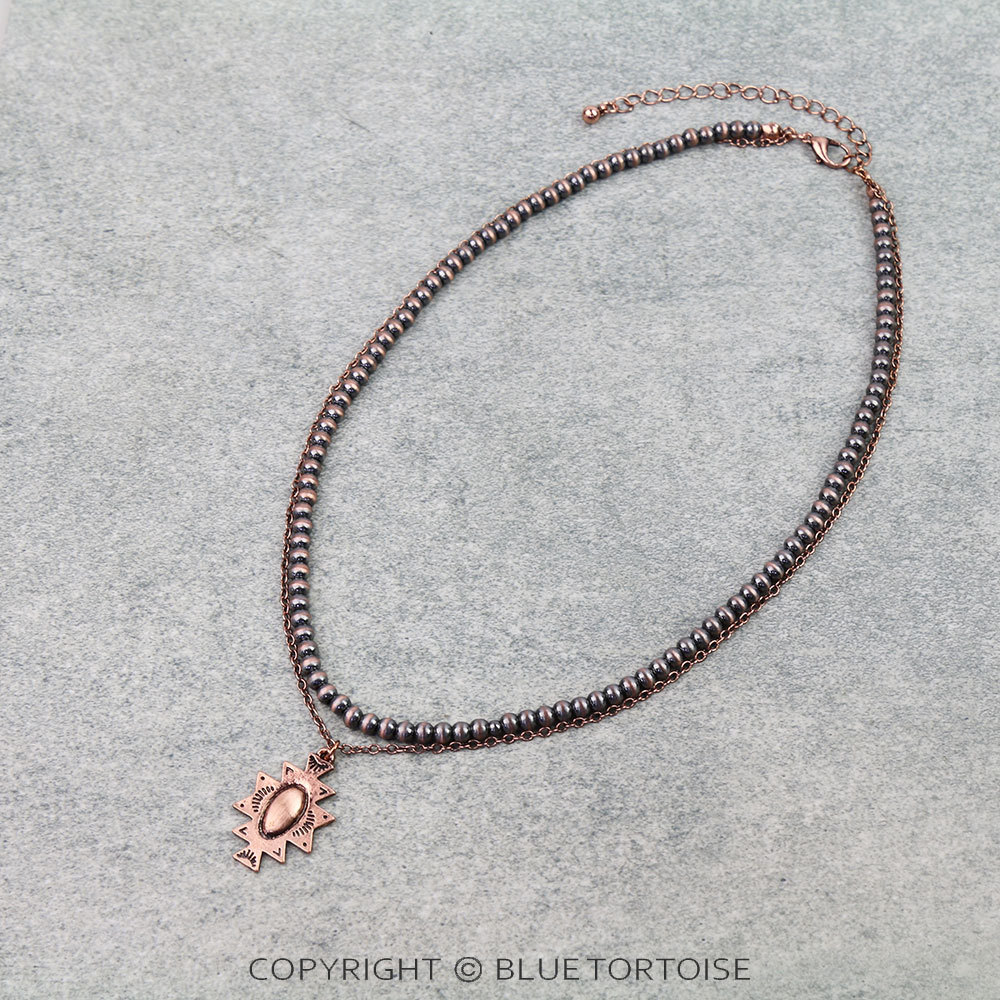 2Row Western Aztec Necklace