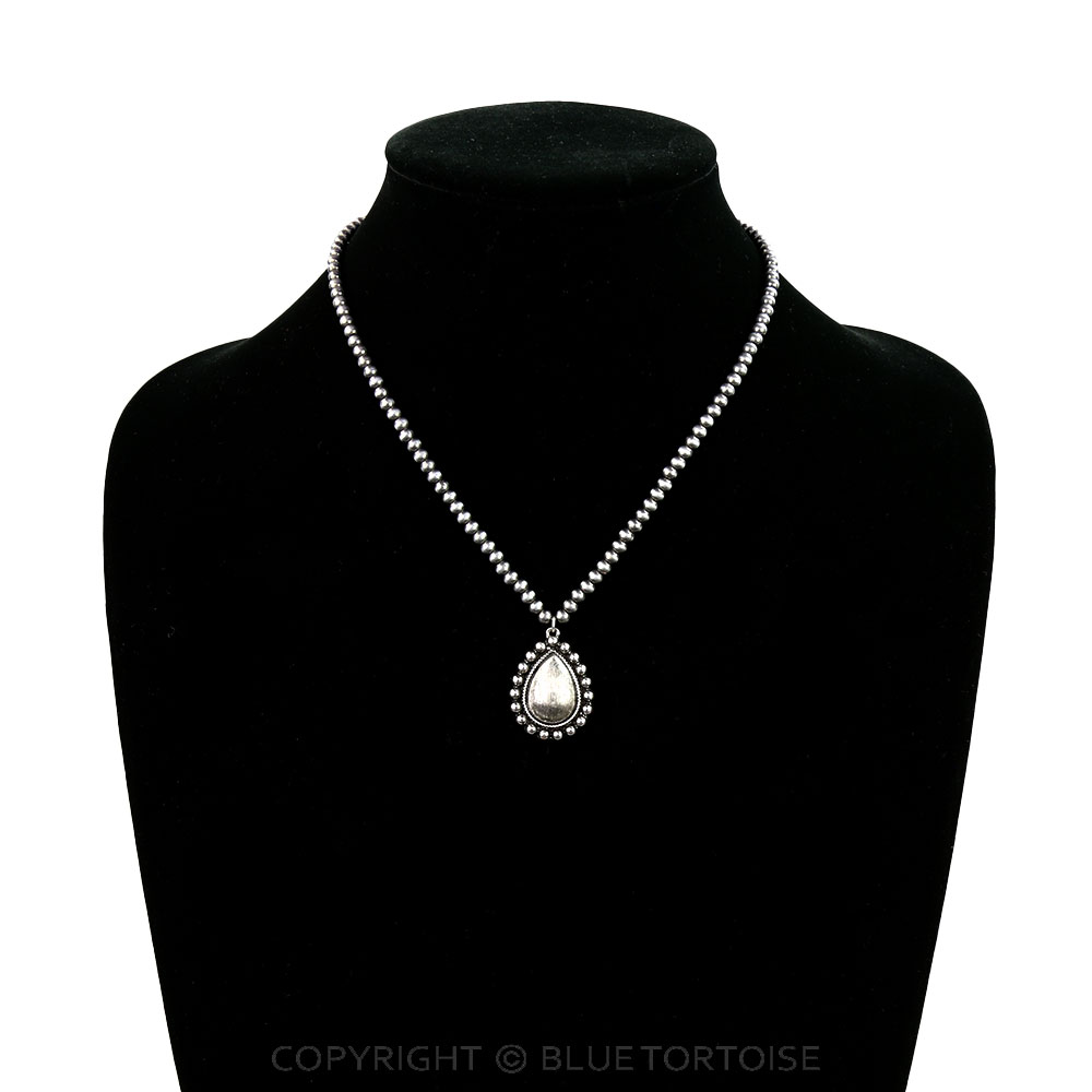 Western Bubble Teardrop Necklace - Image 2