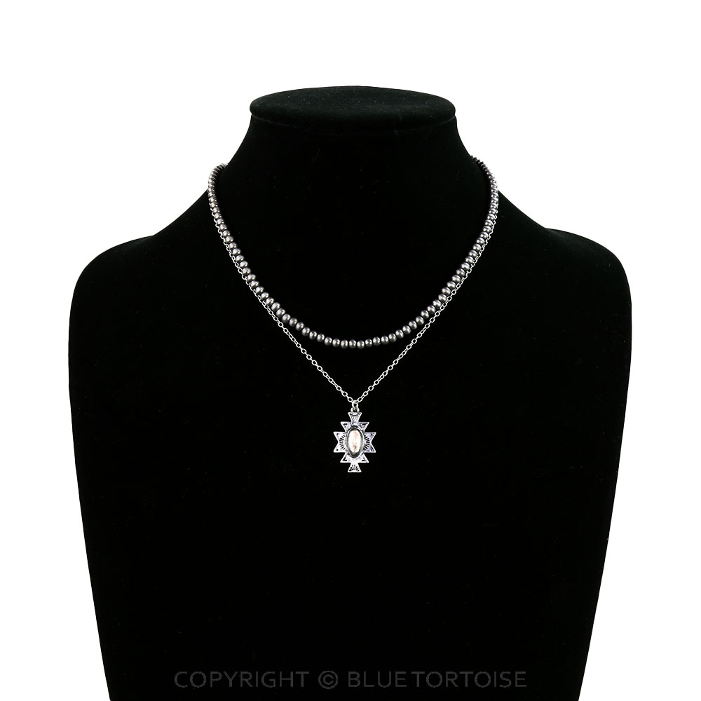 2Row Western Aztec Necklace - Image 2