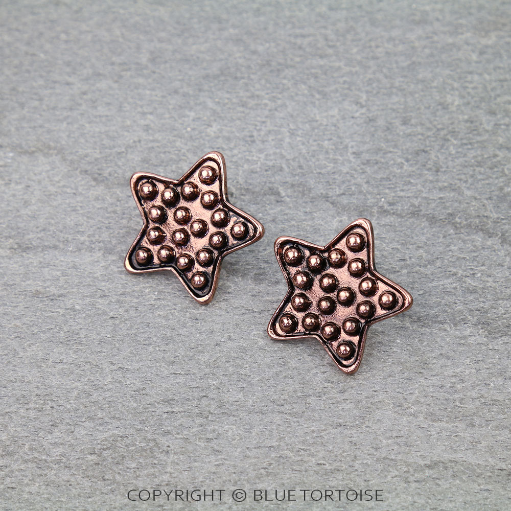 Western Bubble Star Stud Earrings