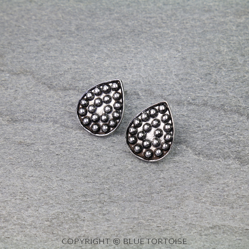 Western Bubble Teardrop Stud Earrings