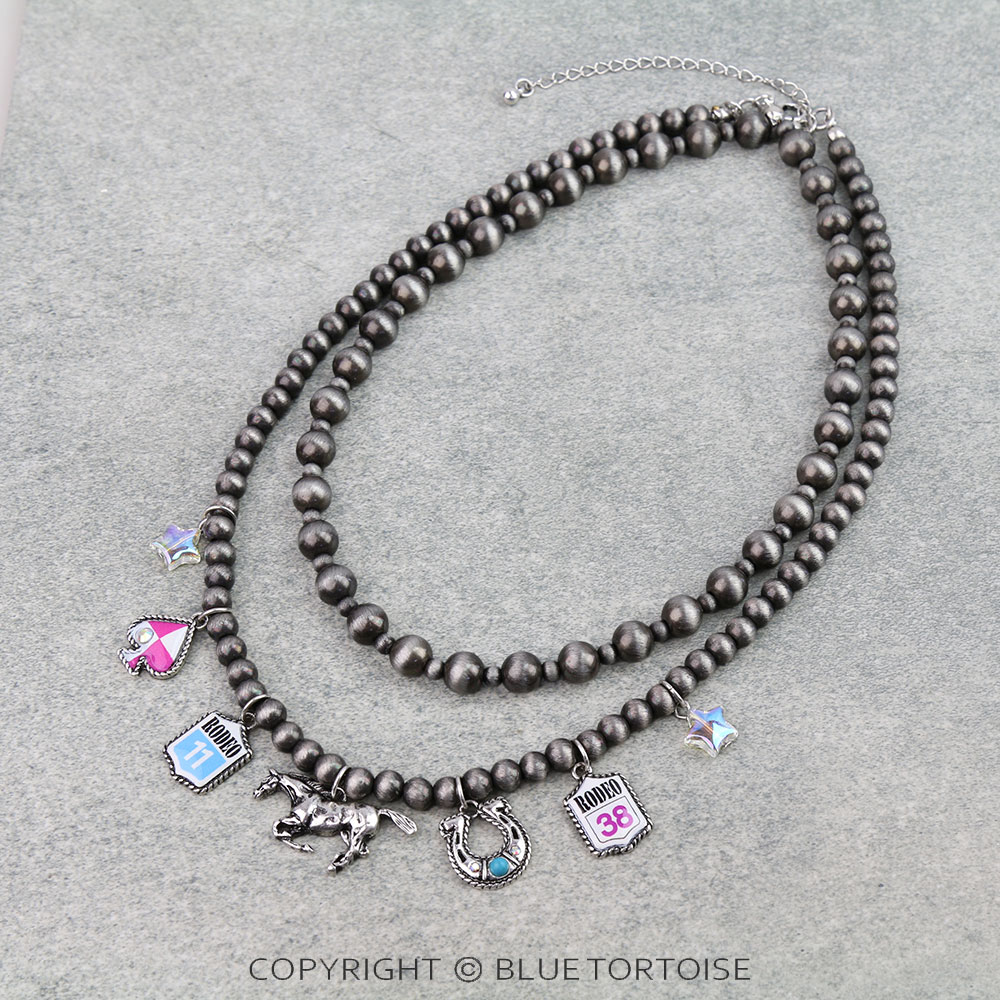 Western Rodeo Multi Charm Necklace