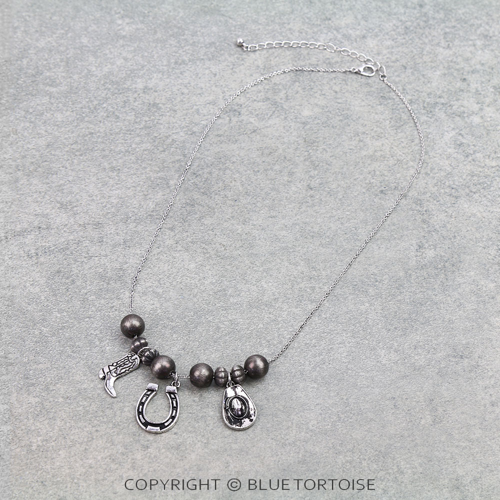 Western Rodeo Multi Charm Necklace