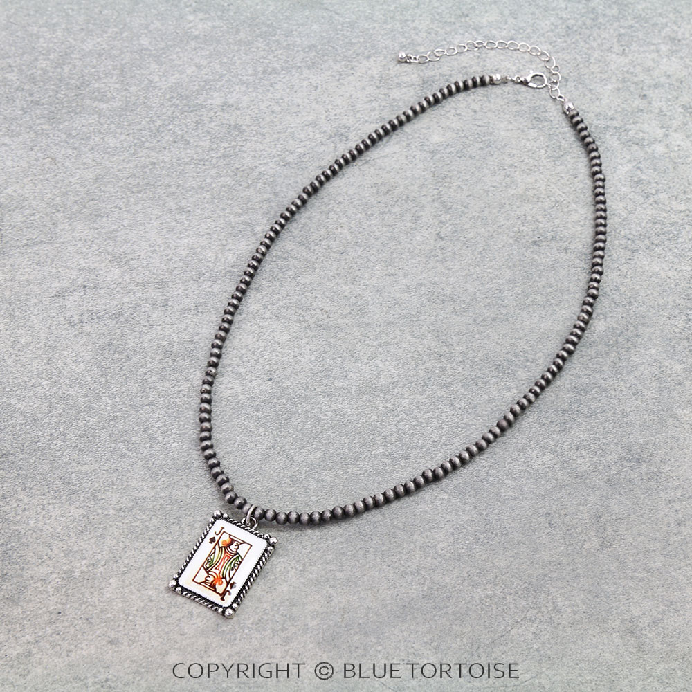Jack of Spades Necklace