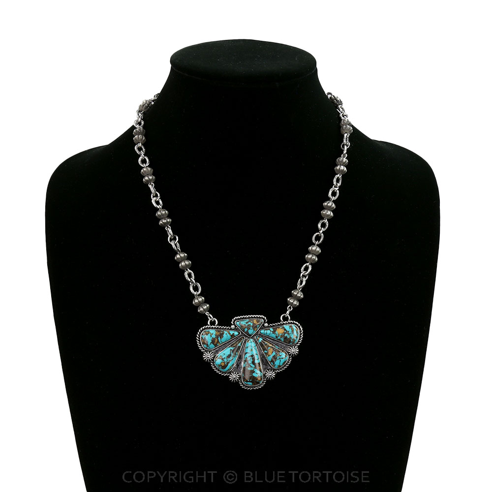Western Stone Cluster Necklace - Image 2