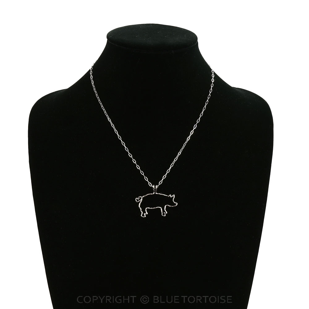 Western Pig Cut Out Necklace - Image 2