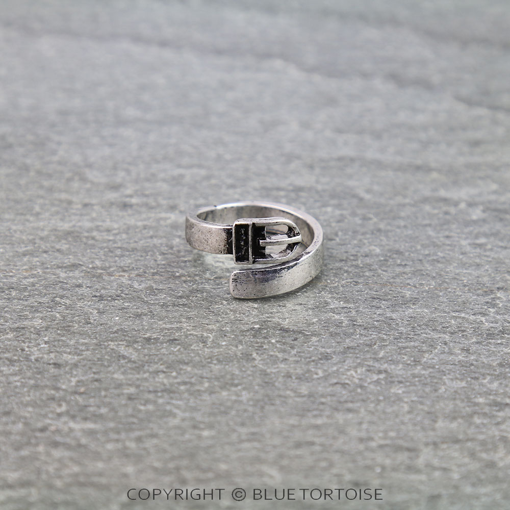 Western Belt Buckle Cuff Ring