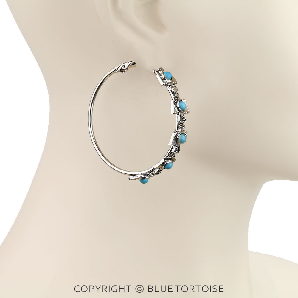 Western Thunderbird Hoop Earrings - Image 2