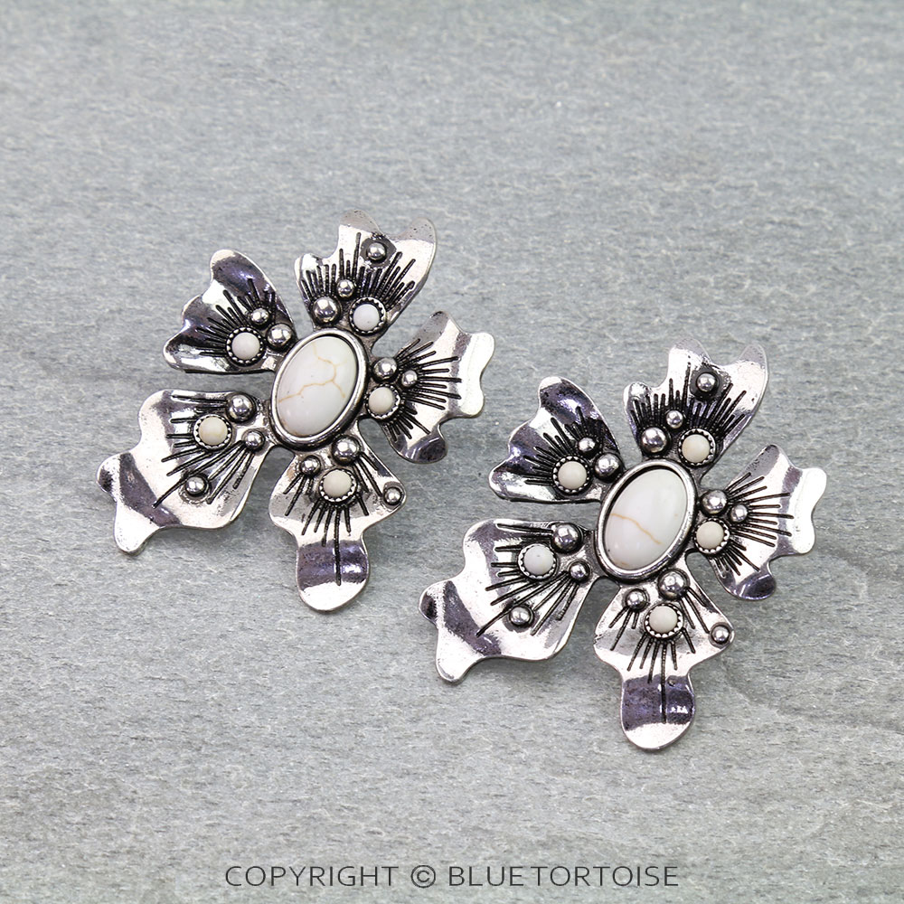 Western Flower Stud Earrings