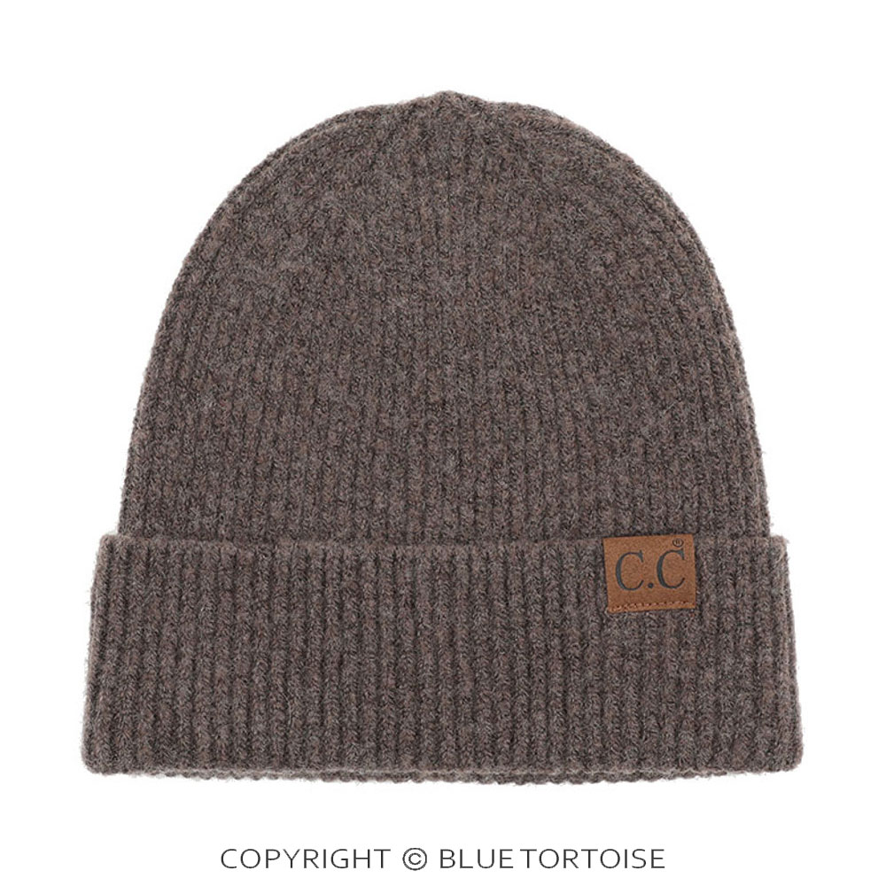 C.C Soft Recycled Fine Yarn Cuff Beanie