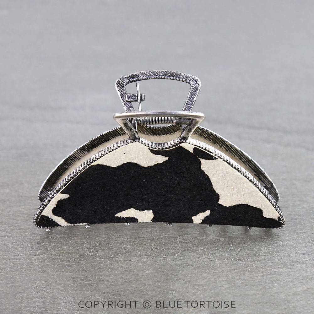 3.75" Cowhide Hair Claw Clip - Image 2