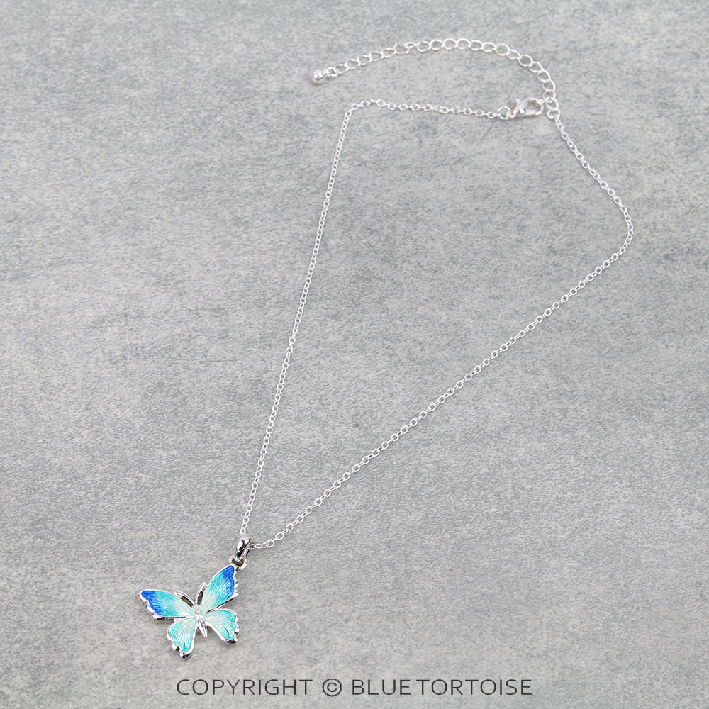 Garden Epoxy Butterfly Necklace
