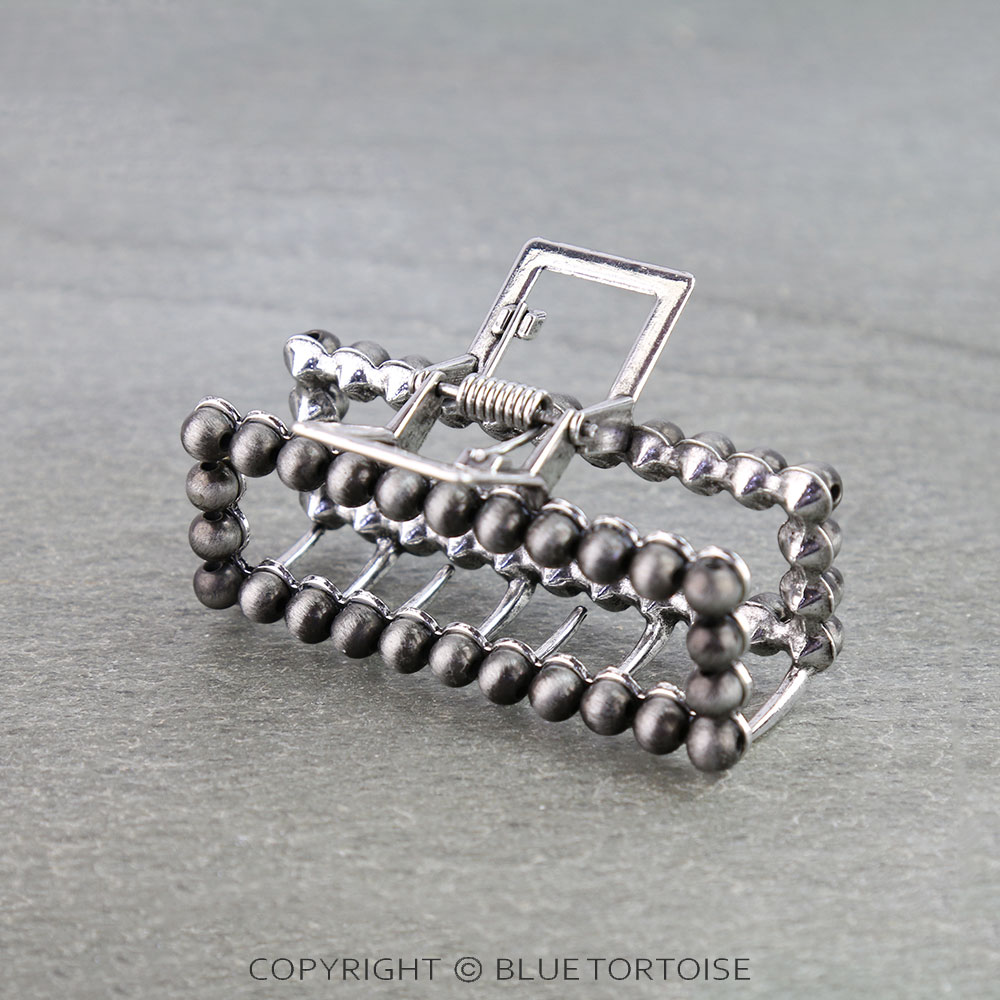 Western Navajo Style Bead Hair Claw Clip
