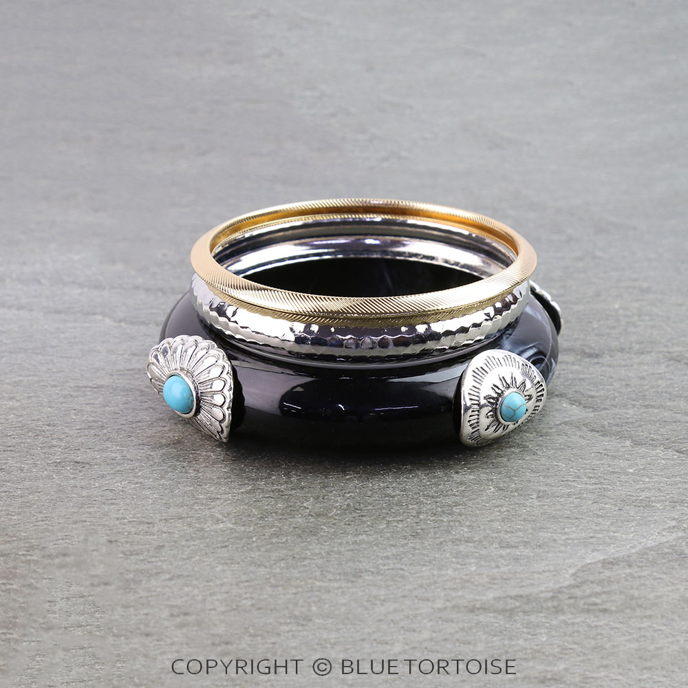 Western Concho Bangle Bracelet - Image 2