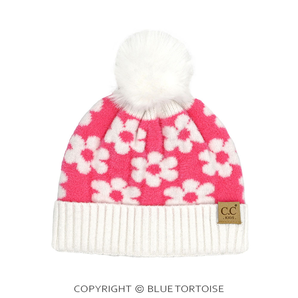 C.C Kids Daisy Pom Beanie