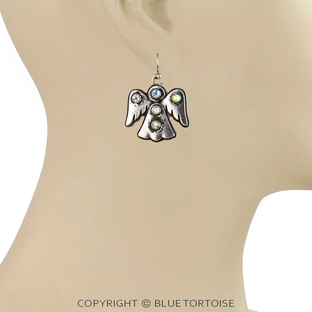 Western Angel Dangle Earrings - Image 2