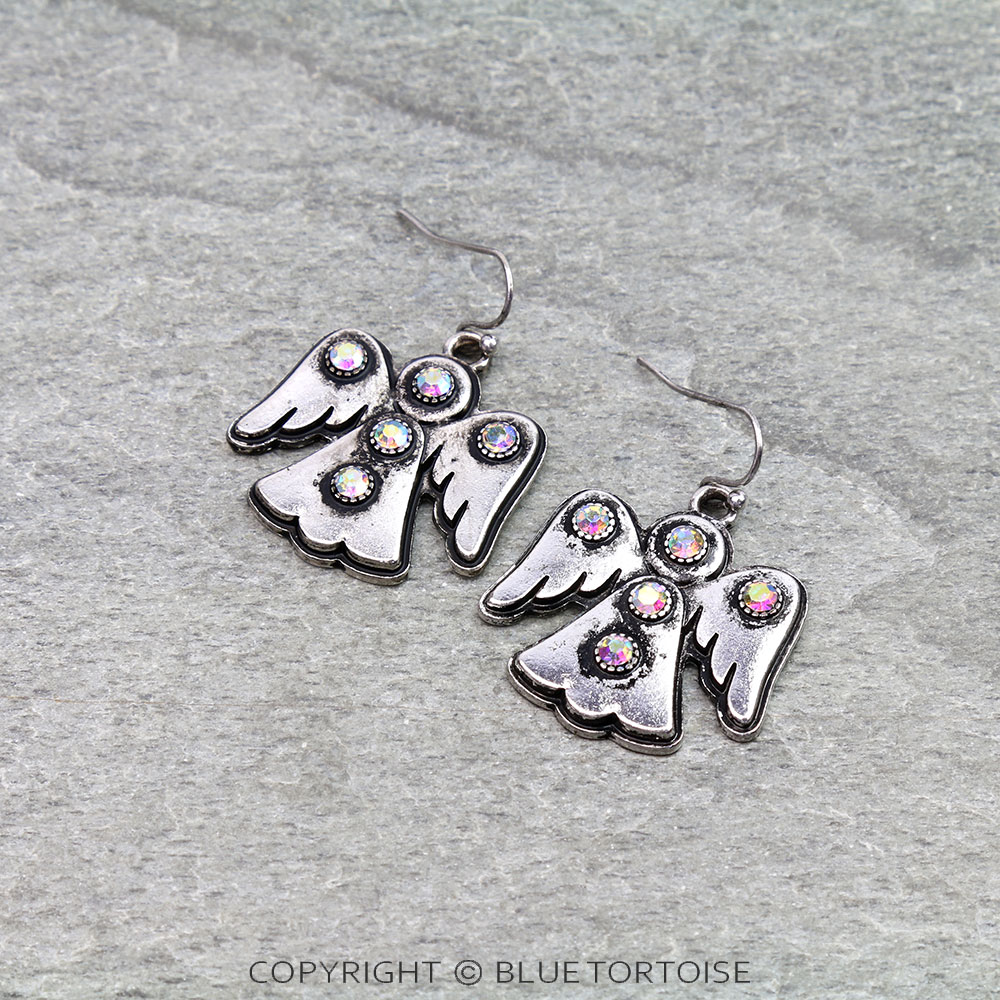 Western Angel Dangle Earrings