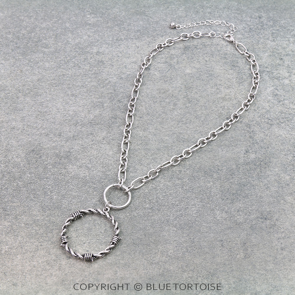 Round Barbed Wire Necklace