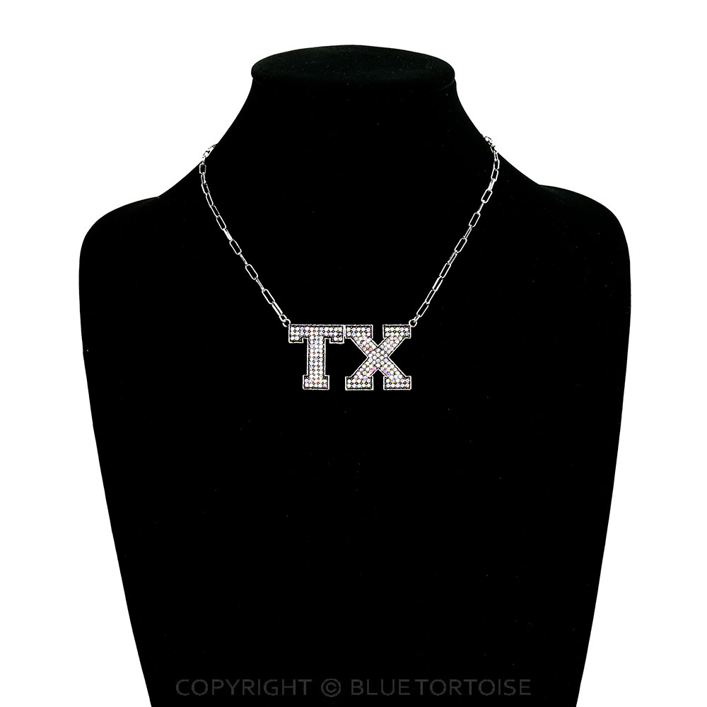 Western TX Letter Necklace - Image 2
