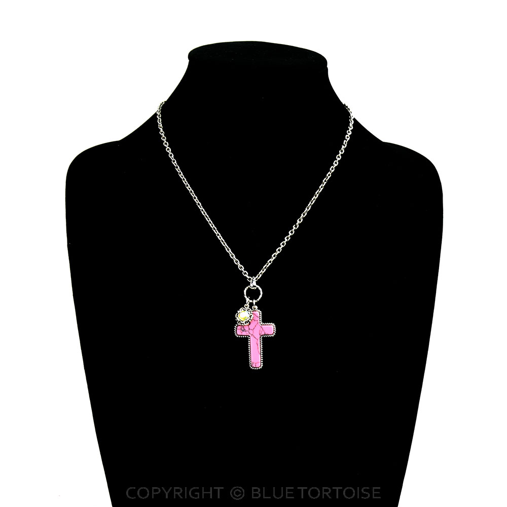 Western Cross Stone Necklace - Image 2