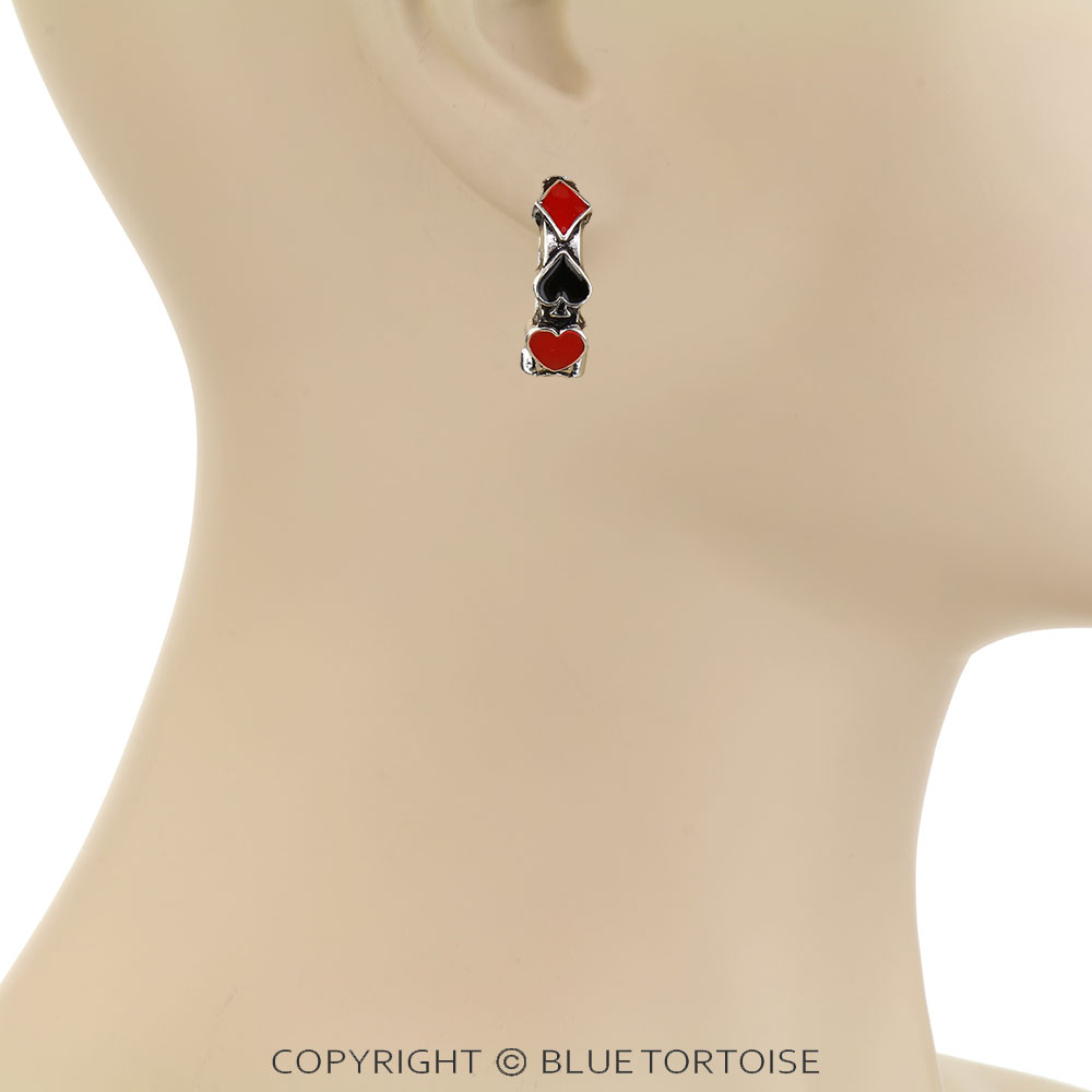 Card Theme Hoop Earrings - Image 2