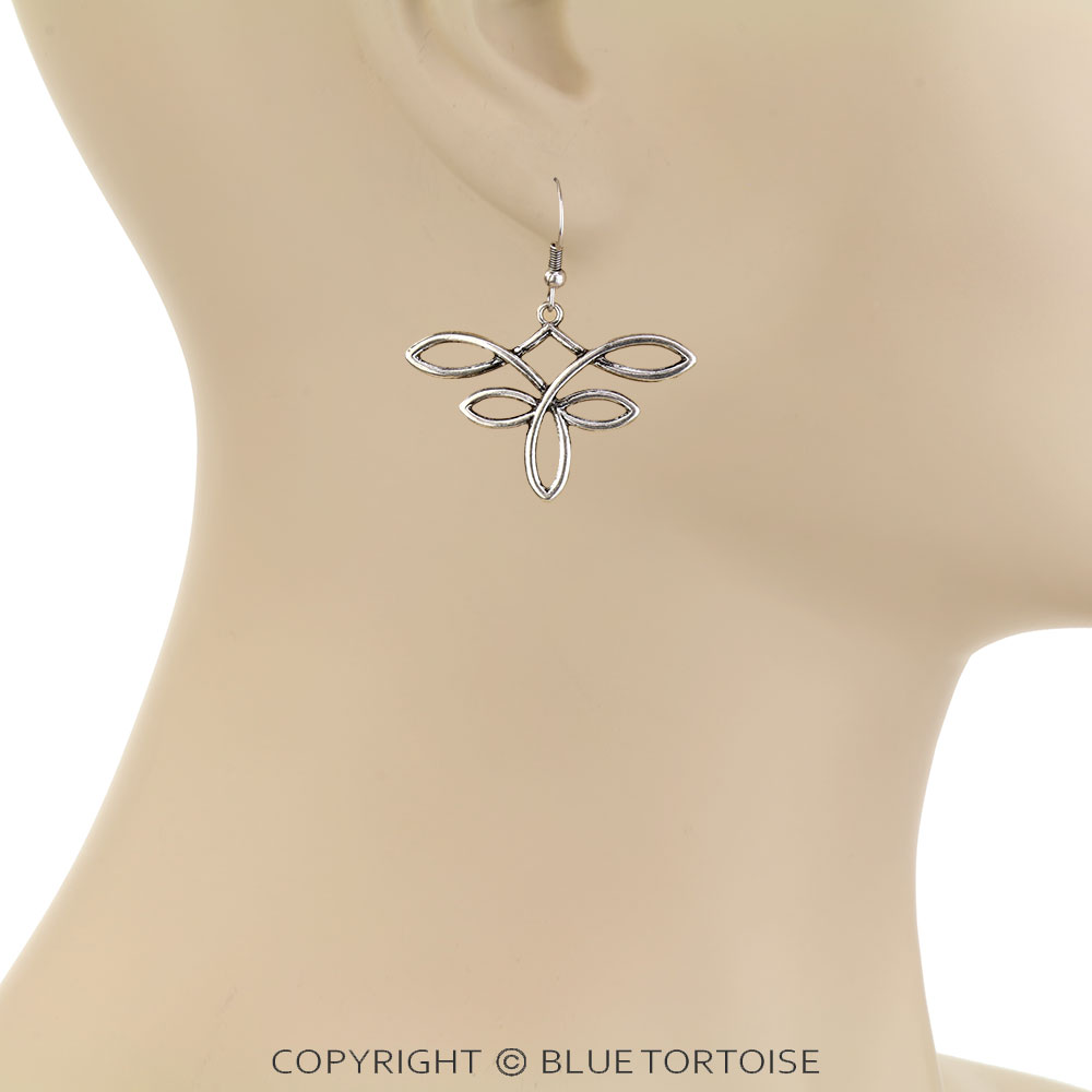 Western Boot Stitch Line Dangle Earrings - Image 2