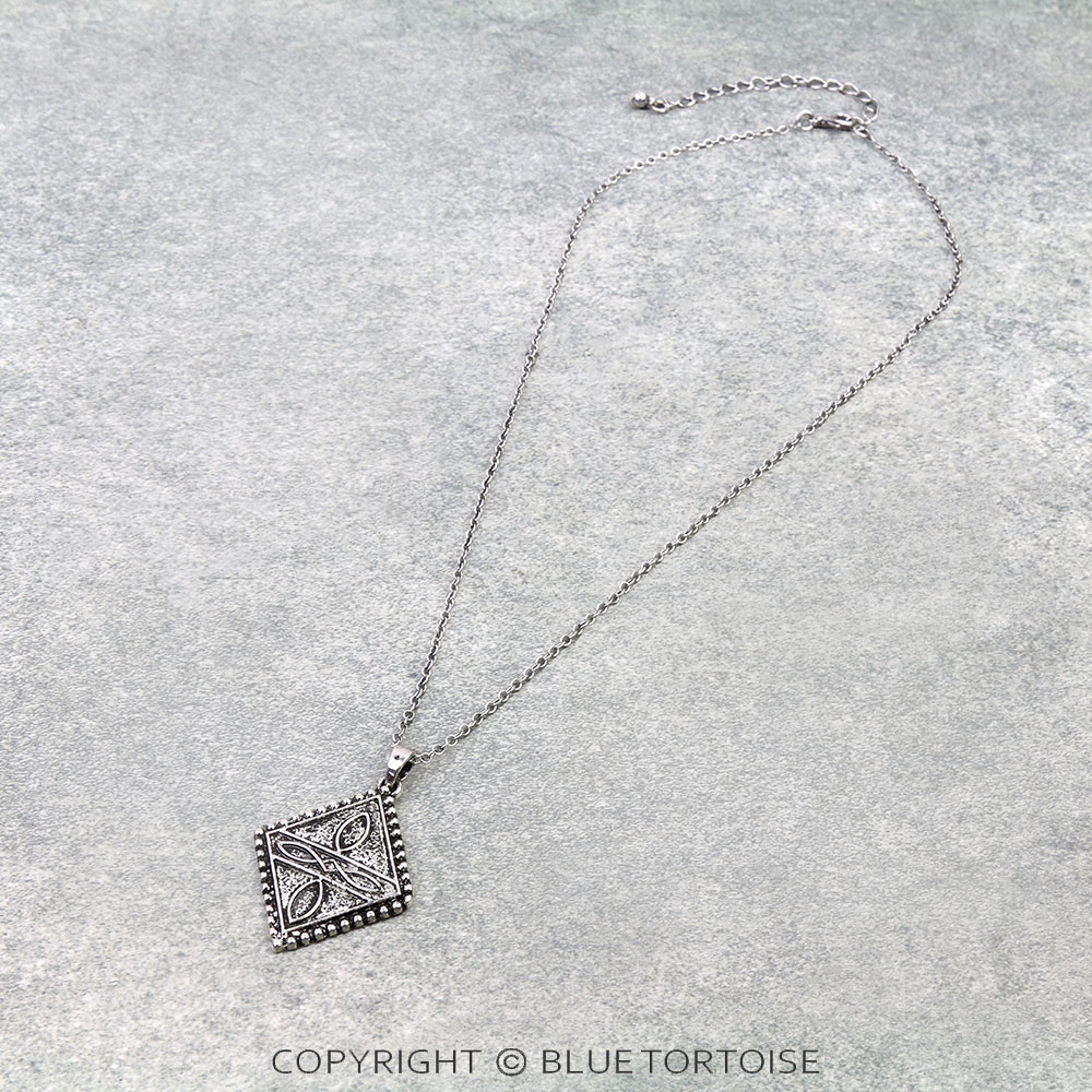 Western Boot Stitch Diamond Necklace