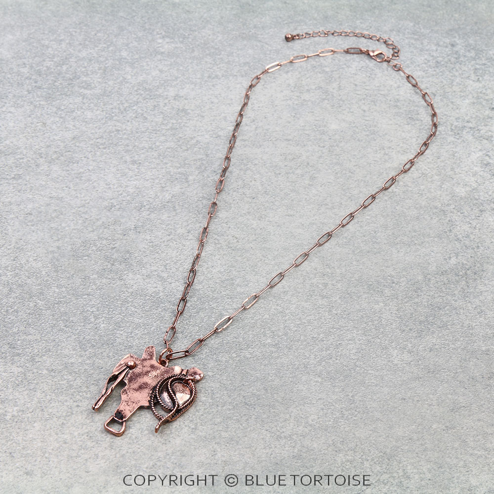 Western Saddle Necklace