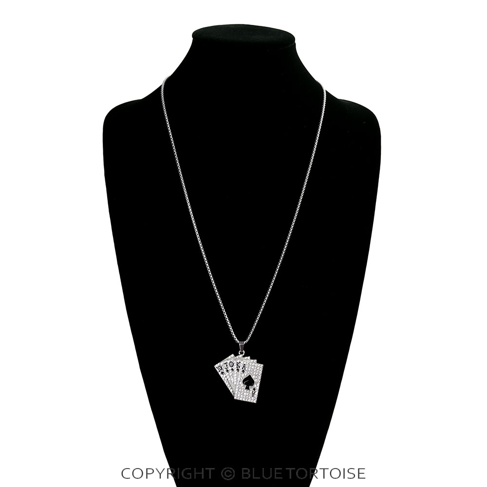Card Stone Pendant Necklace - Image 2