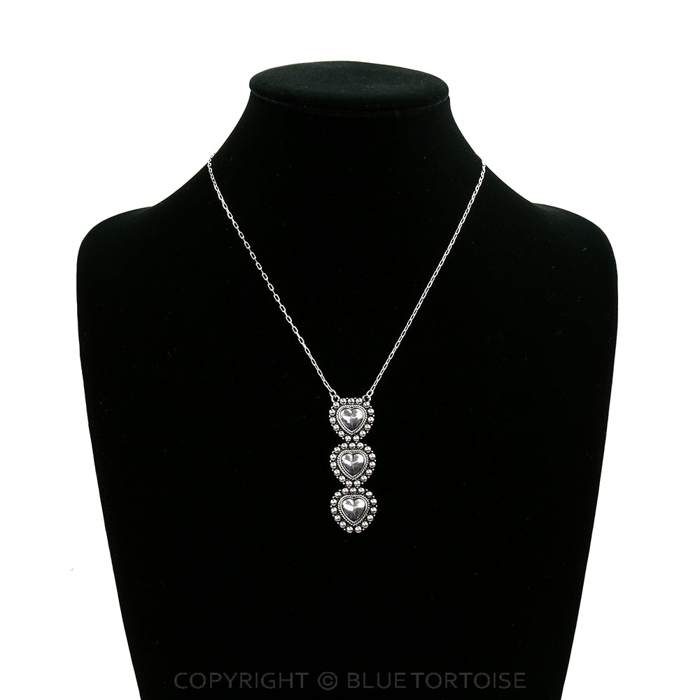 Western Ball TXR Heart Drop Necklace - Image 2