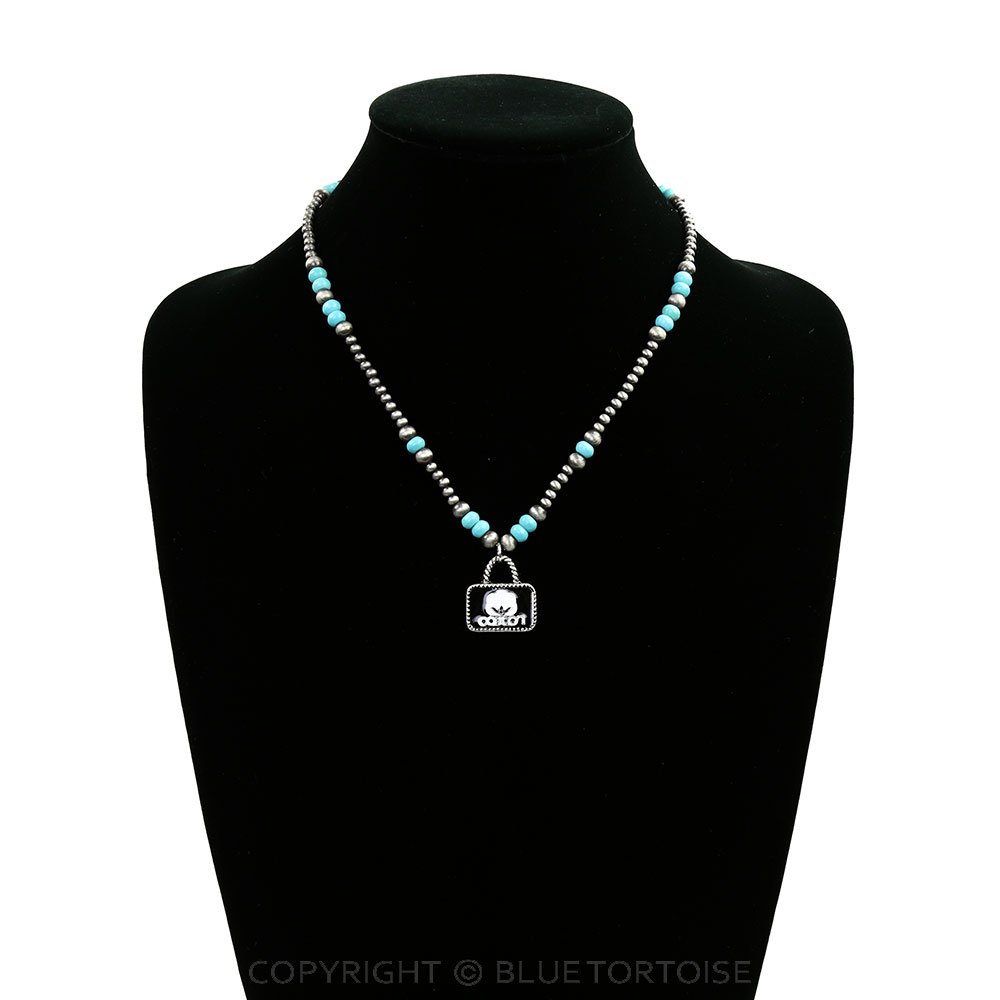 Western Cotton Pendant Necklace - Image 2