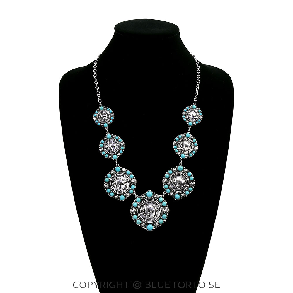 Western Buffalo Coin Necklace - Image 2