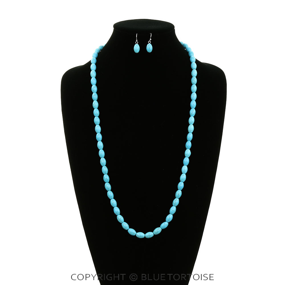Western TQS Stone Necklace Set - Image 2