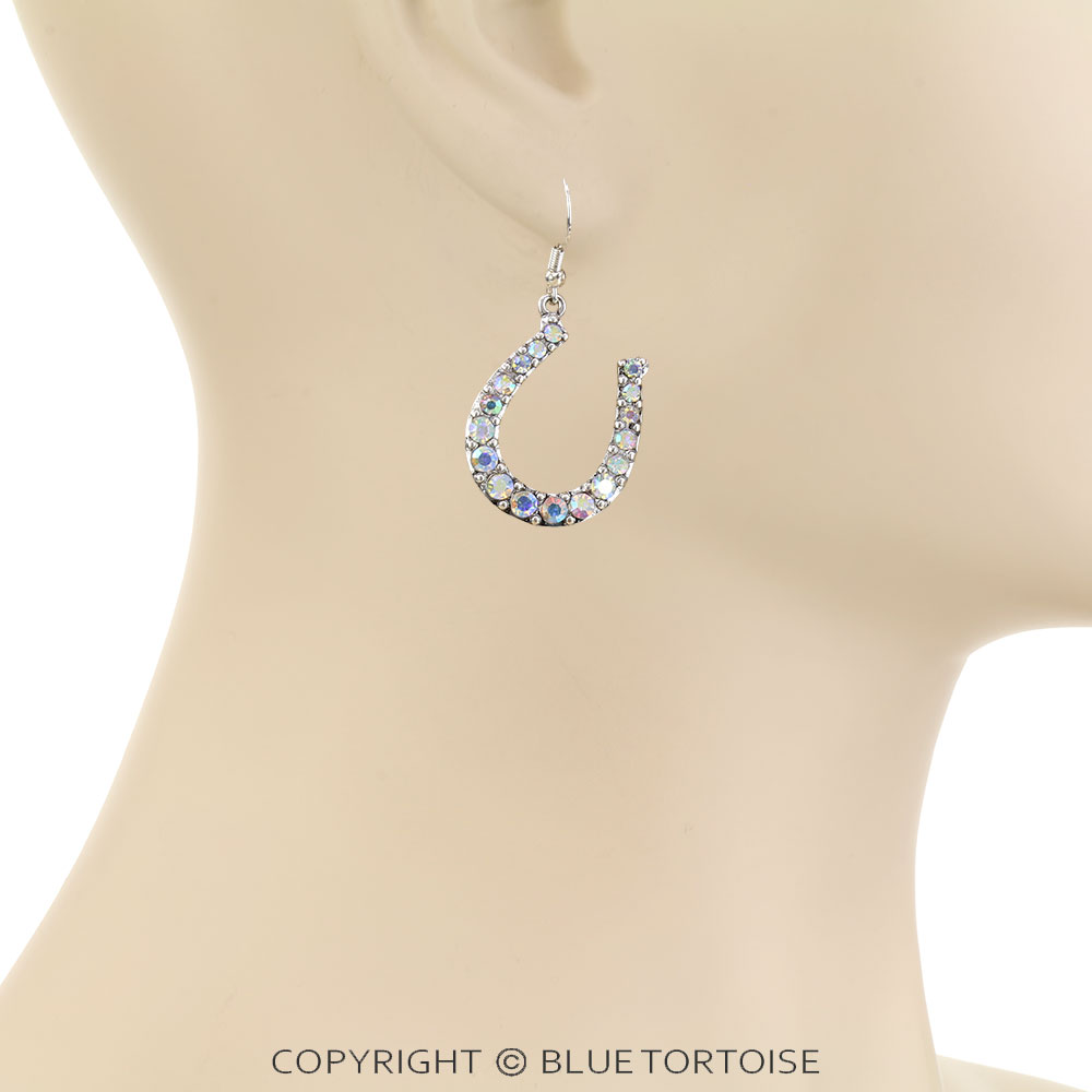 Western Horseshoe Dangle Earrings - Image 2