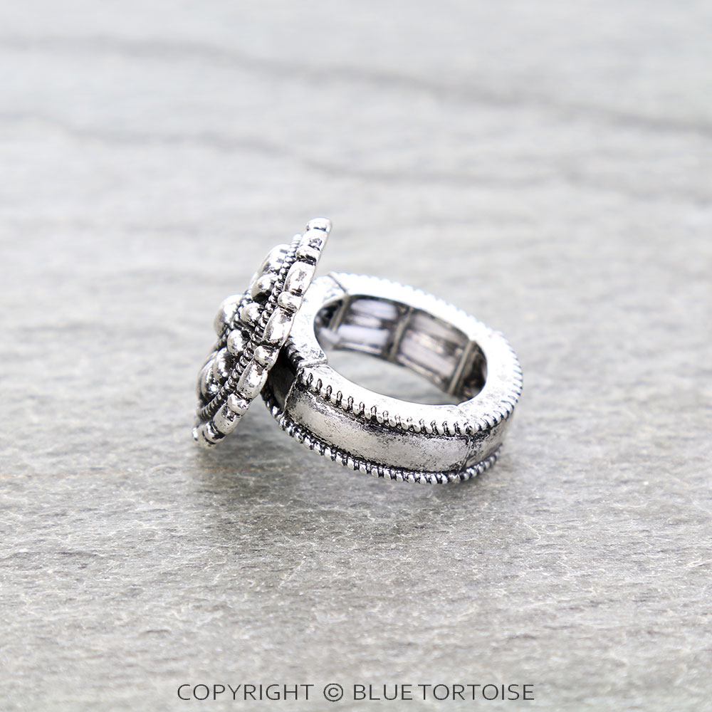 Western Ball TXR Concho Stretch Ring - Image 2
