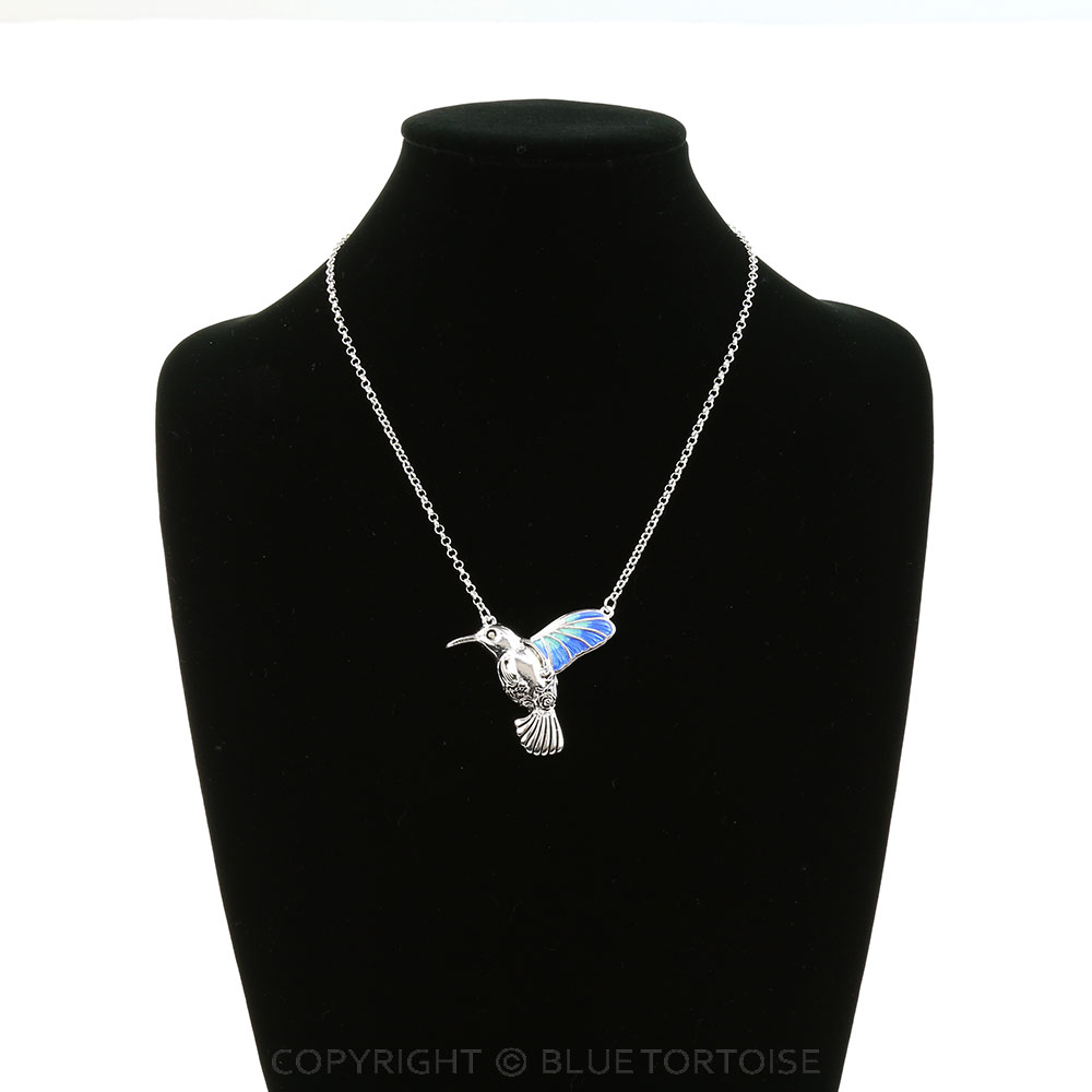 Garden Epoxy Hummingbird Necklace - Image 2