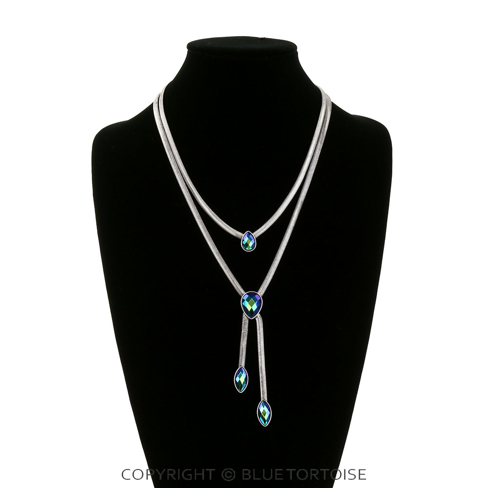 2 Layered Snake Chain Necklace - Image 2