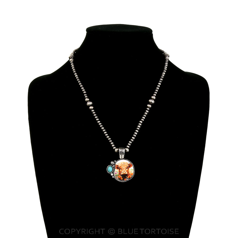 Western Farm Animal Print Necklace - Image 2
