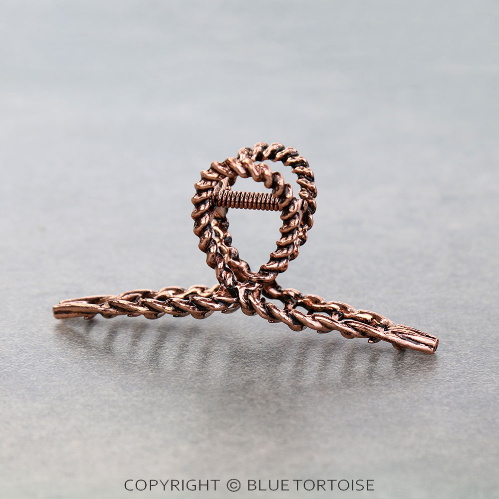 4.25" Rope TXR Banana Hair Claw Clip